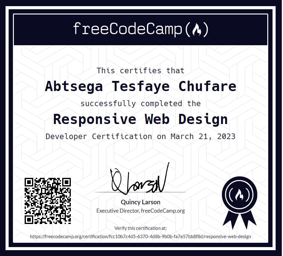 Freecodecamp Responsive Web Design